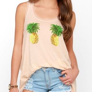 Others Follow Got Pineapples ? Peach Tank Top
